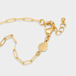 Waterproof 'Good Energy' Malachite Bracelet | Gold Plated