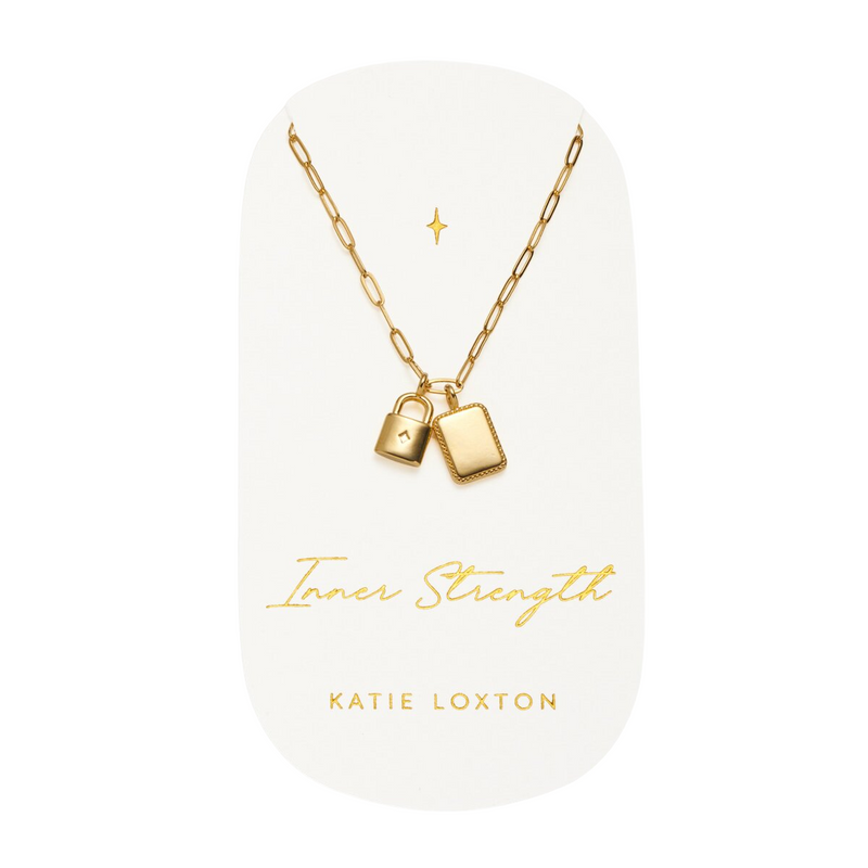 Waterproof 'Inner Strength' Charm Necklace | Gold Plated