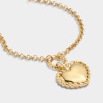 Waterproof 'Love' Heart Bracelet | Gold Plated