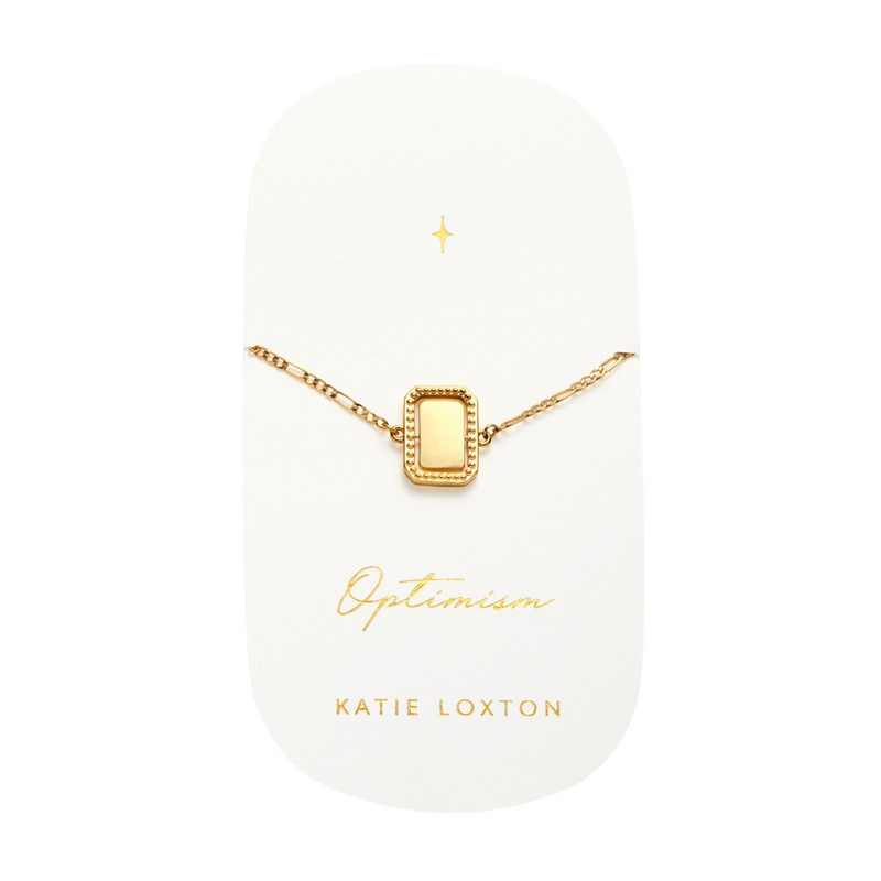 Waterproof 'Optimism' Spinning Amulet Bracelet | Gold Plated