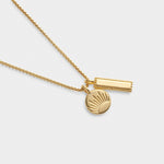 Waterproof 'Positivity' Charm Necklace | Gold Plated