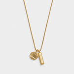 Waterproof 'Positivity' Charm Necklace | Gold Plated