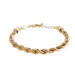 Waterproof Reine Rope Bracelet | Gold Plated