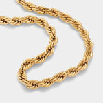 Waterproof Reine Rope Necklace | Gold Plated
