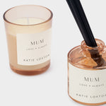 'Wonderful Mum' Mini Votive & Reed Diffuser Gift Set | English Pear & White Tea