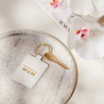 'Wonderful Mum' Boxed Photo Keyring | Off White