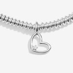 Laboratory Grown Diamond A Little 'Happy 18th Birthday' Bracelet | Silver Plated