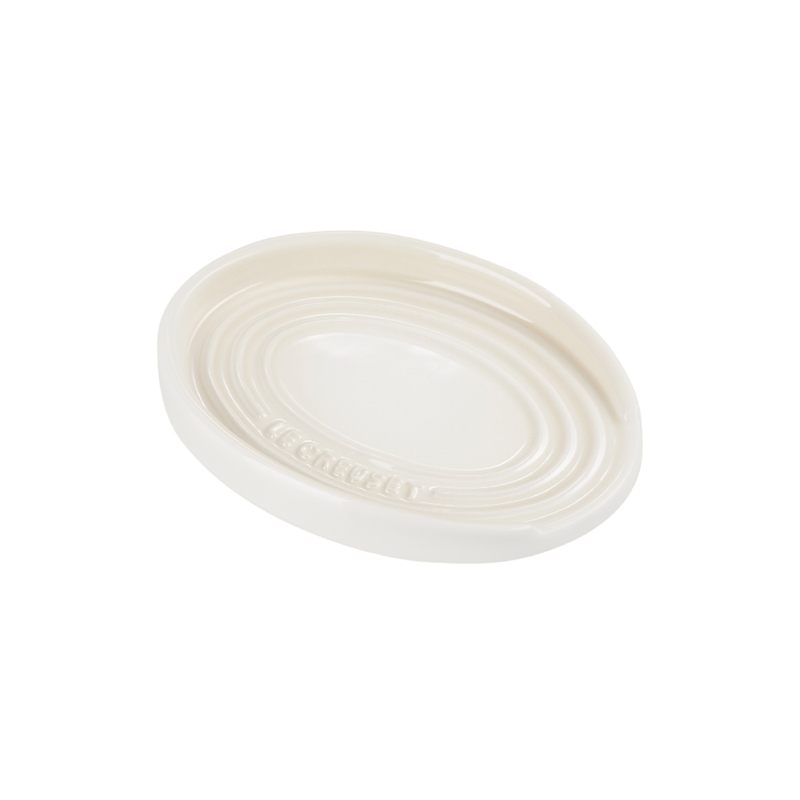 Stoneware Oval Spoon Rest | Meringue