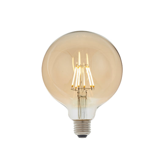 LED Filament Globe | Amber | Medium