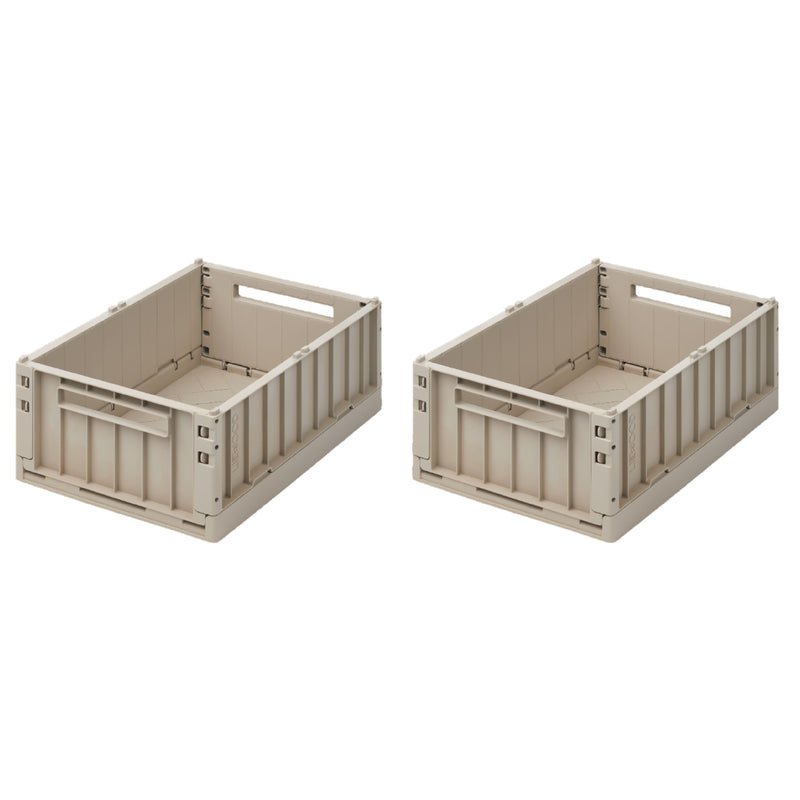 Medium Weston Storage Box Set | Sandy | 2 Pack