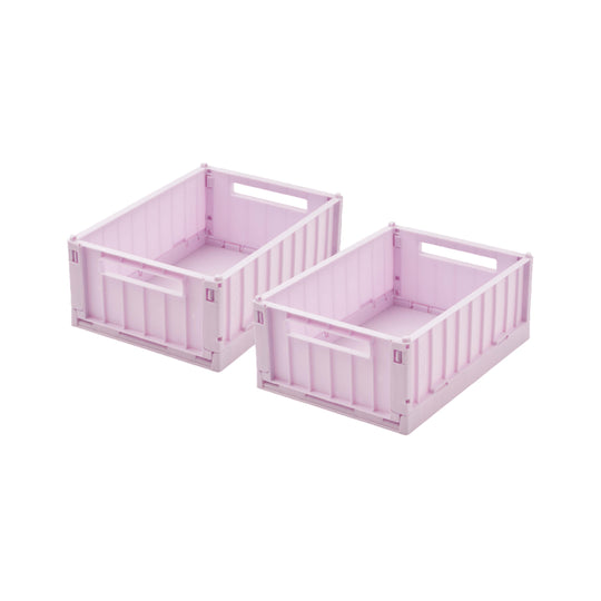 Small Weston Storage Box | Light Lavender | Set of 2