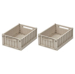 Small Weston Storage Box Set | Sandy | 2 Pack