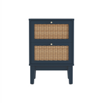 Bordeaux Bedside Cabinet | Blue/Natural