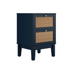 Bordeaux Bedside Cabinet | Blue/Natural