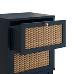 Bordeaux Bedside Cabinet | Blue/Natural