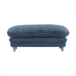 Plumpton Footstool | Denim Blue