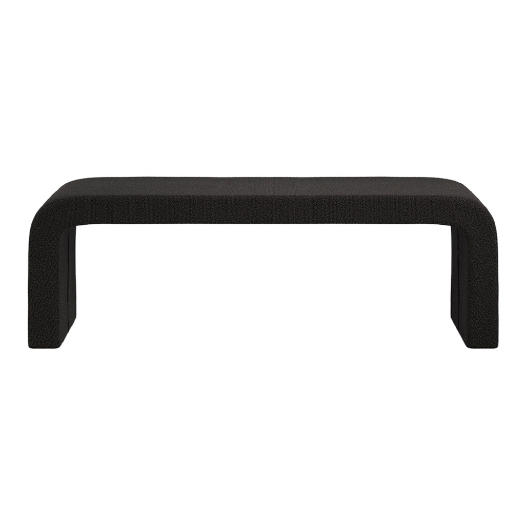 LPD | Ren Boucle Bench - Black – About Living