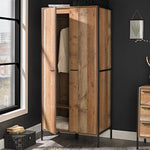 Hoxton 2 Door Wardrobe | Distressed Oak