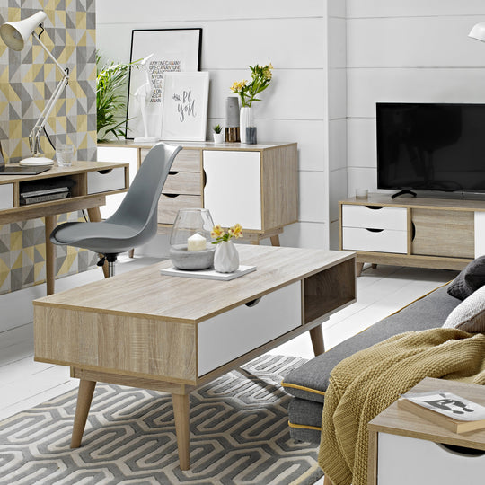 Scandi Coffee Table | White Oak