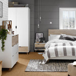Stockholm 2 Door Wardrobe | White Oak