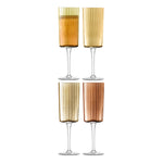 Gems Amber Champagne Flutes | Set of 4 | 210ml