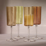 Gems Amber Champagne Flutes | Set of 4 | 210ml