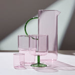 Torino Glass Jug | Pink/Green | 1.1L