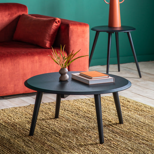 Maddox Mid-Century Modern Coffee Table | Black