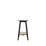 Maddox Mid-Century Modern Console Table with Shelf | Black