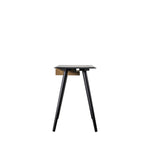 Maddox Mid-Century Modern Desk with Shelf | Black