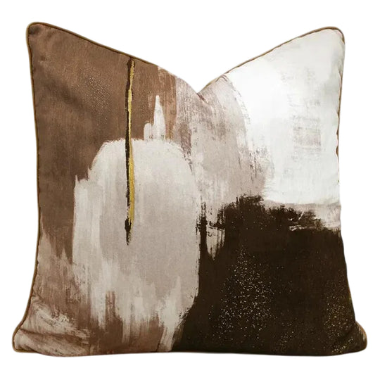 Geneva Abstract Cushion | Rust | 45cm