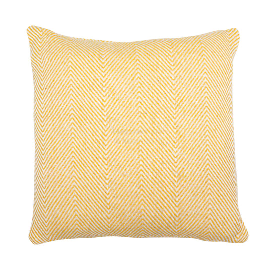 Kampala Woven Chevron Cushion | Mustard | 43x43cm