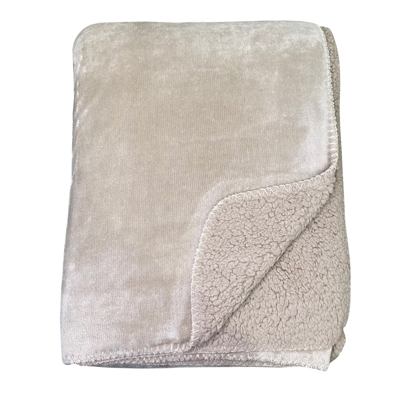 Luxury Fleece Throw | Mink | 150x200cm