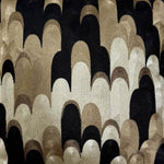 Taormi Art Deco Cushion | Black/Gold/Taupe | 45cm