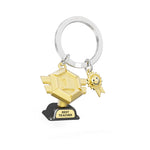 'Best Teacher' Trophy Keyring