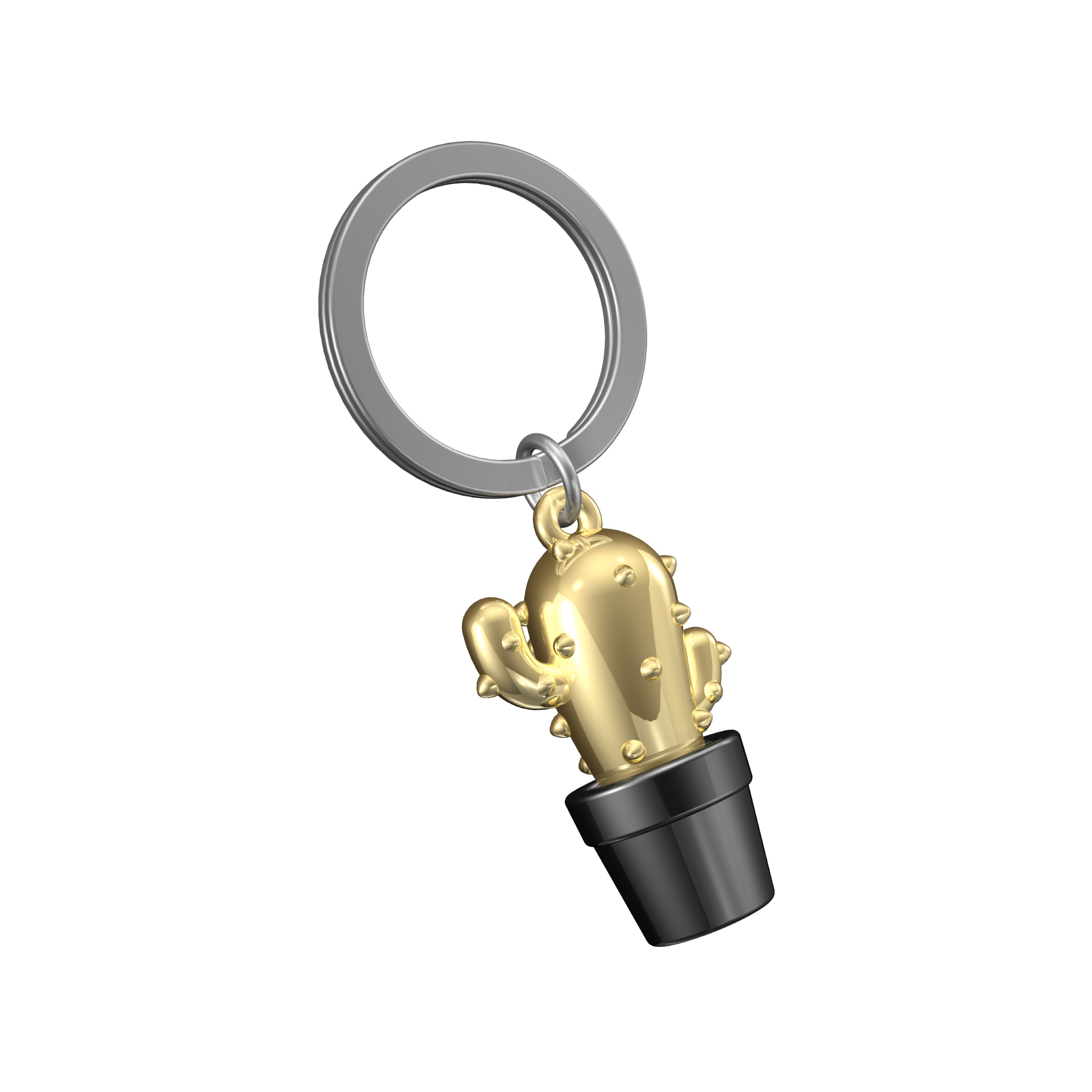 Metamorphosis Key Rings Buy Metalmorphose Gold Cactus Keyring | About Living
