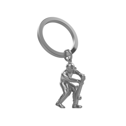 Cricket Player Keyring | Matt Chrome