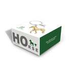 Horse & Trophy Keyring | Gold