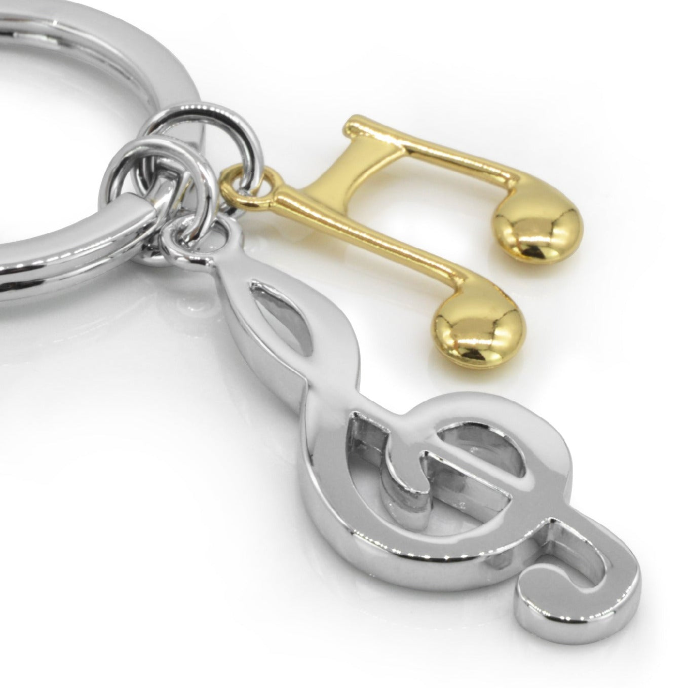 Key Ring Note Buy Metalmorphose Treble Clef Music Note Keyring | Silver & Gold ...