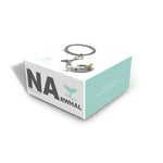 Narwhal Keyring | Silver & Gold