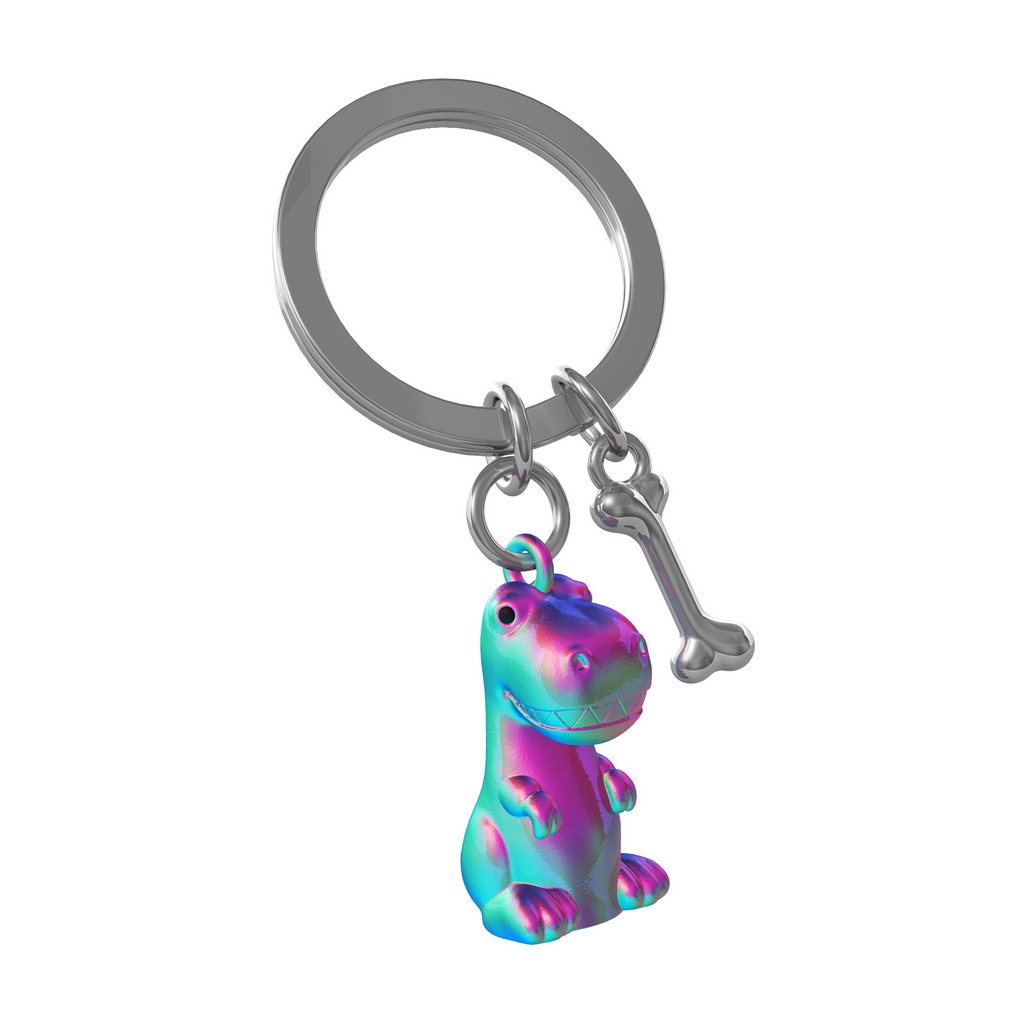 Buy Metalmorphose Oli Slick Dinosaur & Bone Keyring | About Living