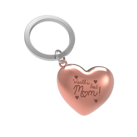 'World's Best Mum' Keyring | Rose Gold