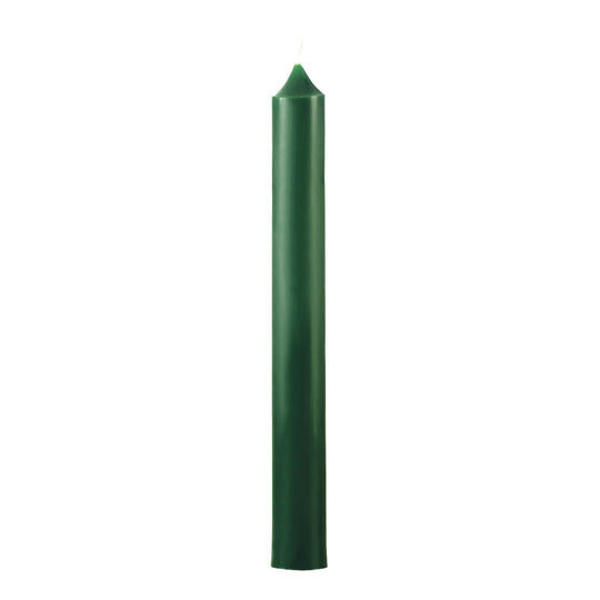 Straight Dinner Candle | Forest Green | 22cm