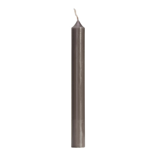 Straight Dinner Candle | Grey | 22cm