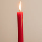 Straight Dinner Candle | Red | 22cm