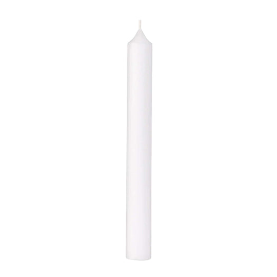 Straight Dinner Candle | White | 22cm