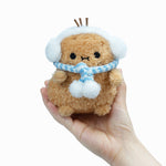 Frosty Bluescarf Ricespud Mini Sitting Plush Toy