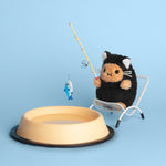 Kitty Ricespud Mini Sitting Plush Toy | Black