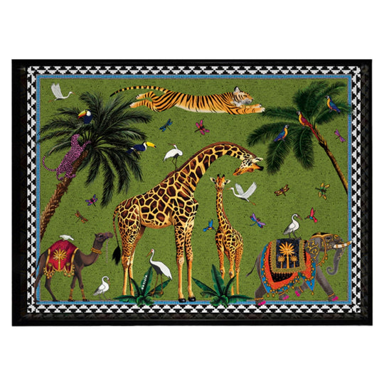 Flying Tiger Serving Tray | Green | 18x14cm