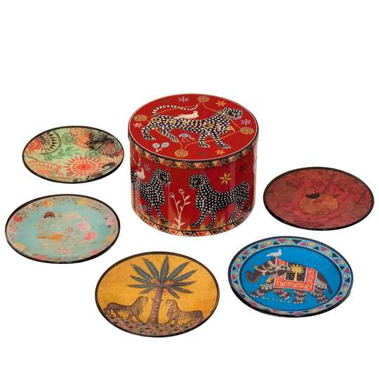 Glass Plate Set | 5 Piece